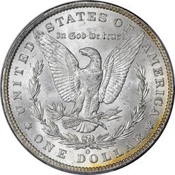 1888-O $1 Morgan Silver Dollar Coin PCGS MS65 Amazing Toning