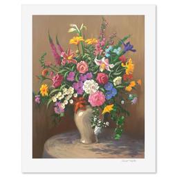 Edward Glafke "Table Bouquet" Limited Edition Serigraph on Paper