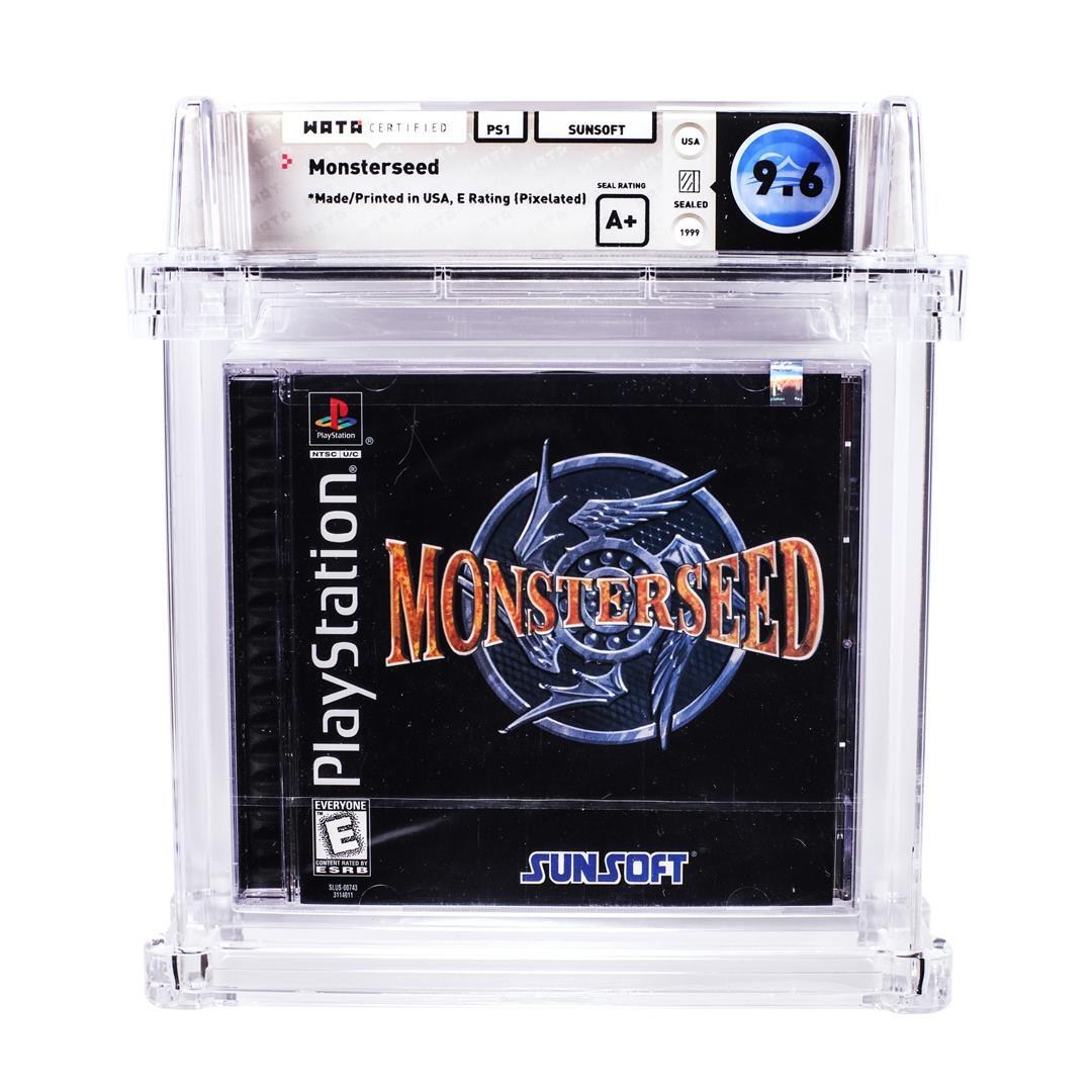 Monsterseed PS1 PlayStation Sealed Video Game WATA 9.6/A+