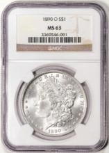 1890-O $1 Morgan Silver Dollar Coin NGC MS63