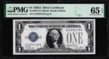 1928A $1 Silver Certificate Note PMG Gem Uncirculated 65EPQ