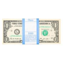 Pack of (100) Consecutive 2013 $1 Federal Reserve Notes San Francisco