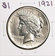 1921 $1 Peace Silver Dollar Coin