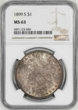 1899-S $1 Morgan Silver Dollar Coin NGC MS63