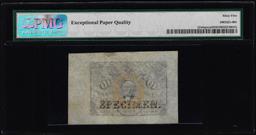 1863 Second Issue 10 Cents Specimen Fractional Note Fr.1244sp PMG Gem Unc 65EPQ