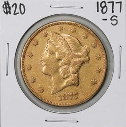 1877-S $20 Liberty Head Double Eagle Coin