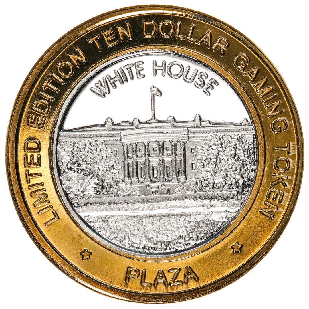 .999 Silver Plaza Hotel and Casino $10 Casino Limited Edition Gaming Token