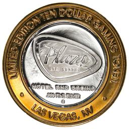 .999 Silver Plaza Hotel and Casino $10 Casino Limited Edition Gaming Token