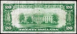 1929 $20 Mount Wallaston Bank of Quincy, MA CH# 517 National Note Low Serial Number