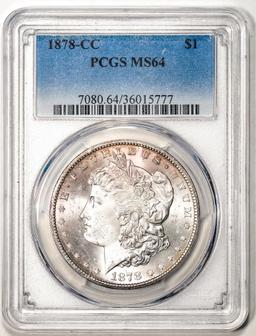 1878-CC $1 Morgan Silver Dollar Coin PCGS MS64