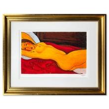 Amedeo Modigliani "Nudo Sdraiato Con Le Mani Dietro La Testa" Serigraph