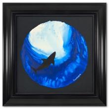 Wyland "Solitary Shark" Original Watercolor on Paper