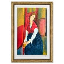 Amedeo Modigliani "Jeanne Hebuterne" Limited Edition Lithograph on Paper