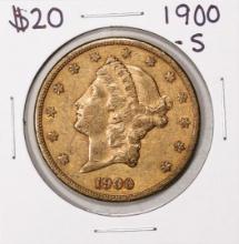 1900-S $20 Liberty Head Double Eagle Gold Coin