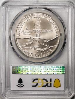 1995-D $1 Olympics Track and Field Commemorative Silver Dollar Coin PCGS MS70