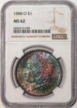 1888-O $1 Morgan Silver Dollar Coin NGC MS62 Amazing Toning