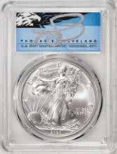 2020 $1 American Silver Eagle Coin PCGS MS70 First Day Of Issue Cleveland Signature