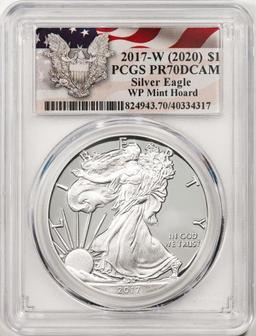 2017-W $1 Proof American Silver Eagle Coin PCGS PR70DCAM WP Mint Hoard