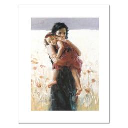 Pino (1939-2010) "Maternal Instincts" Limited Edition Giclee On Canvas