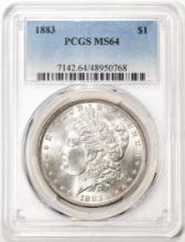 1883 $1 Morgan Silver Dollar Coin PCGS MS64