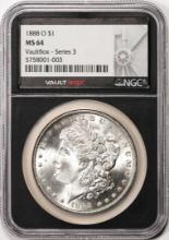 1888-O $1 Morgan Silver Dollar Coin NGC MS64 Vaultbox Series 3