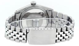 Rolex Mens Stainless Steel Silver Index Datejust Wristwatch