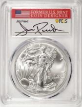 2020-(S) $1 American Silver Eagle Coin PCGS MS70 FDOI S.F. Mint Jim Peed Signature