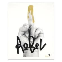 Padhia Avocado "Glitter Finger" Limited Edition Serigraph On Paper