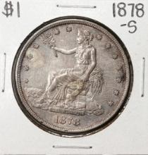 1878-S $1 Trade Silver Dollar Coin