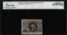 March 3, 1863 Second Issue 25 Cent Fractional Note Fr.1285 Legacy Choice New 63PPQ