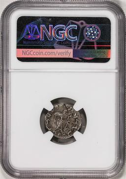 80-65 BC Bactria, Indo-Greeks Apollodotus II AR Drachm Ancient Coin NGC Ch XF