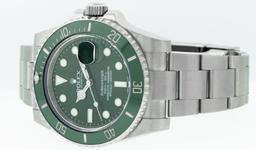 Rolex Mens Stainless Steel "Hulk" Submariner Wristwatch