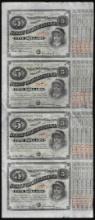 Uncut Sheet of (4) State of Louisiana Baby Bond Obsolete Notes