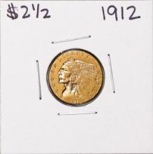 1912 $2 1/2 Indian Head Quarter Eagle Gold Coin