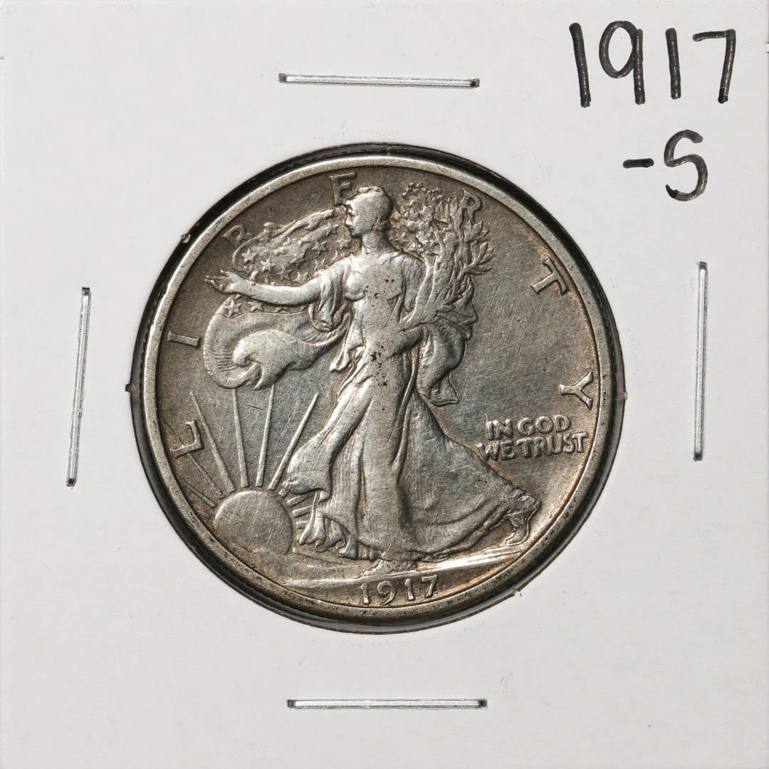 1917-S Reverse Walking Liberty Half Dollar Coin