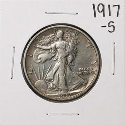 1917-S Reverse Walking Liberty Half Dollar Coin