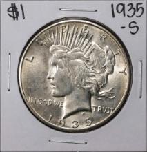 1935-S $1 Peace Silver Dollar Coin