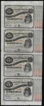 Uncut Sheet of (4) State of Louisiana Baby Bond Obsolete Notes