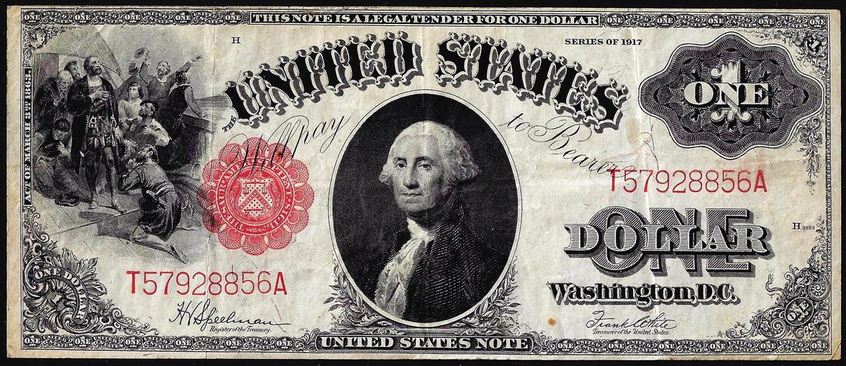 1917 $1 Legal Tender Note