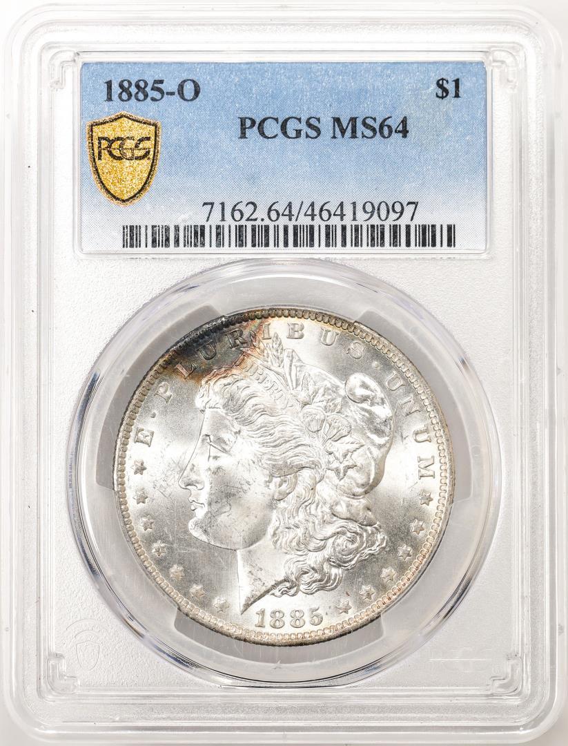 1885-O $1 Morgan Silver Dollar Coin PCGS MS64