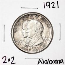 1921 2x2 Alabama Centennial Commemorative Half Dollar Coin