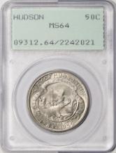 1935 Hudson Commemorative Half Dollar Coin PCGS MS64 Green Rattler Holder