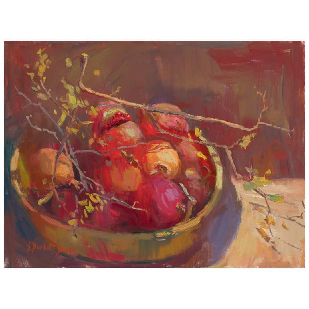 S.Burkett Kaiser "Pomegranates" Limited Edition Giclee on Canvas