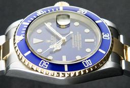 Rolex Mens Two Tone Submariner Wristwatch