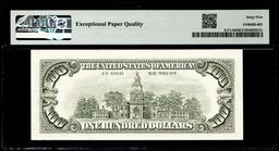 1985 $100 Federal Reserve Note Dallas Fr.2171-K PMG Gem Uncirculated 65EPQ