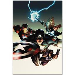 Marvel Comics "Ultimate Avengers Vs New Ultimates #2" Limited Edition Giclee On Canvas