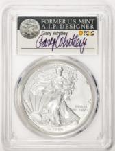2019-W $1 Burnished American Silver Eagle Coin PCGS SP70 Gary Whitley Signature