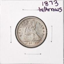 1873 w/Arrows Seated Liberty Quarter Coin