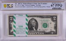 Pack of 2017A $2 Federal Reserve STAR Notes SF Fr.1941-L* PCGS Superb Gem UNC 67PPQ