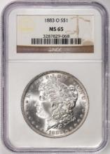 1883-O $1 Morgan Silver Dollar Coin NGC MS65